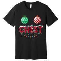 Chest Nuts Christmas Shirt Funny Matching Couple Chestnuts Premium T-Shirt