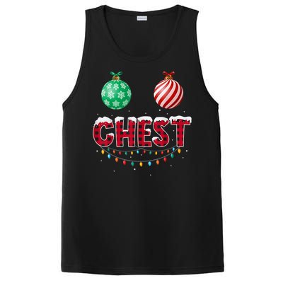 Chest Nuts Christmas Shirt Funny Matching Couple Chestnuts PosiCharge Competitor Tank