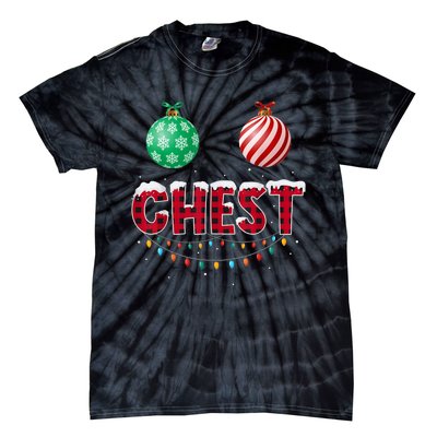 Chest Nuts Christmas Shirt Funny Matching Couple Chestnuts Tie-Dye T-Shirt