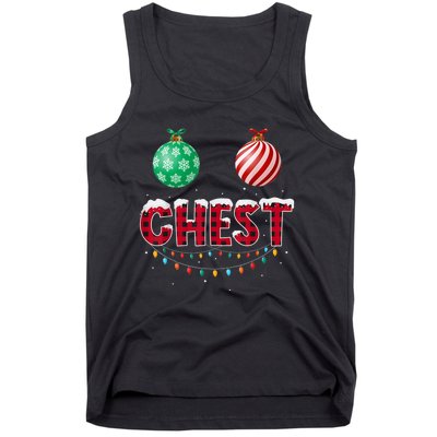 Chest Nuts Christmas Shirt Funny Matching Couple Chestnuts Tank Top