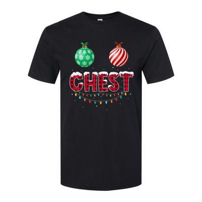 Chest Nuts Christmas Shirt Funny Matching Couple Chestnuts Softstyle CVC T-Shirt