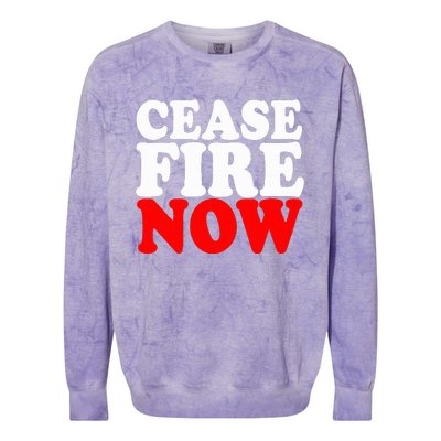 Ceasefire NOW  Colorblast Crewneck Sweatshirt