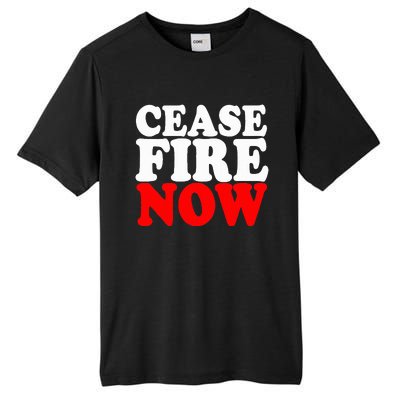 Ceasefire NOW  Tall Fusion ChromaSoft Performance T-Shirt