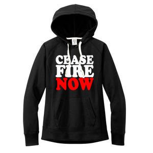 Ceasefire NOW  Women's Fleece Hoodie