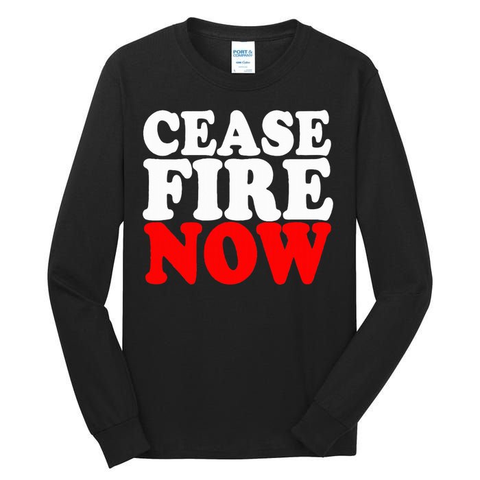 Ceasefire NOW  Tall Long Sleeve T-Shirt