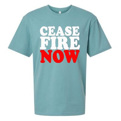 Ceasefire NOW  Sueded Cloud Jersey T-Shirt