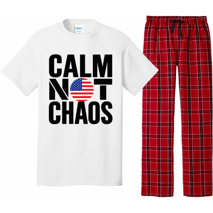 Calm Not Chaos Bold Political Pajama Set