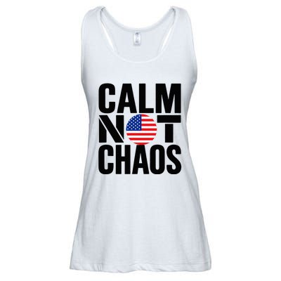 Calm Not Chaos Bold Political Ladies Essential Flowy Tank