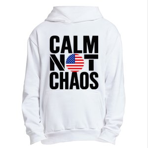 Calm Not Chaos Bold Political Urban Pullover Hoodie