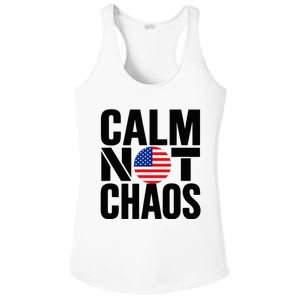 Calm Not Chaos Bold Political Ladies PosiCharge Competitor Racerback Tank