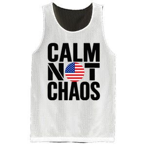 Calm Not Chaos Bold Political Mesh Reversible Basketball Jersey Tank