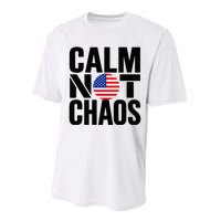 Calm Not Chaos Bold Political Performance Sprint T-Shirt