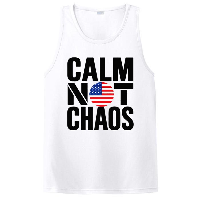 Calm Not Chaos Bold Political PosiCharge Competitor Tank