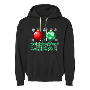 Chest Nuts Christmas Matching Couple Chestnuts Garment-Dyed Fleece Hoodie