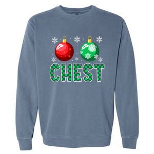 Chest Nuts Christmas Matching Couple Chestnuts Garment-Dyed Sweatshirt