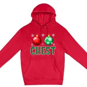 Chest Nuts Christmas Matching Couple Chestnuts Premium Pullover Hoodie