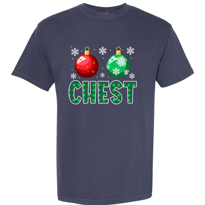 Chest Nuts Christmas Matching Couple Chestnuts Garment-Dyed Heavyweight T-Shirt