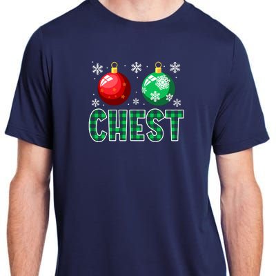 Chest Nuts Christmas Matching Couple Chestnuts Adult ChromaSoft Performance T-Shirt