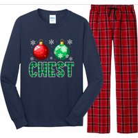 Chest Nuts Christmas Matching Couple Chestnuts Long Sleeve Pajama Set