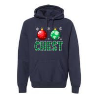 Chest Nuts Christmas Matching Couple Chestnuts Premium Hoodie