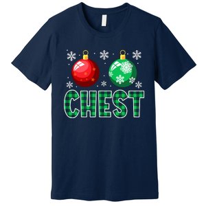 Chest Nuts Christmas Matching Couple Chestnuts Premium T-Shirt