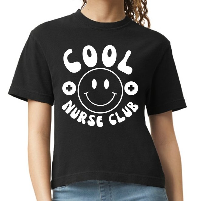 Cute Nurse Cool Nurse Club Groovy Nurse Week Gift Comfort Colors Boxy T-Shirt