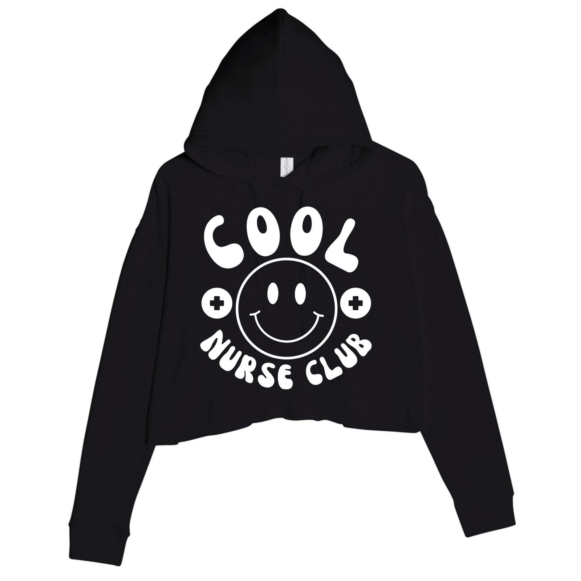 Cute Nurse Cool Nurse Club Groovy Nurse Week Gift Crop Fleece Hoodie