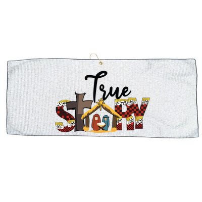 Christmas Nativity Christian Women True Story Large Microfiber Waffle Golf Towel