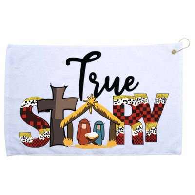 Christmas Nativity Christian Women True Story Grommeted Golf Towel