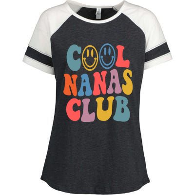 Cool Nanas Club Cool Grandma Promoted To Grandma Gift Enza Ladies Jersey Colorblock Tee