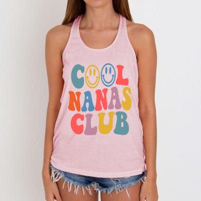 Cool Nanas Club Cool Grandma Promoted To Grandma Gift Women's Knotted Racerback Tank