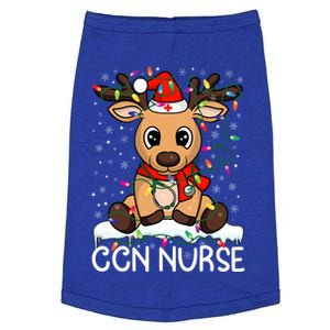 Ccn Nurse Christmas Reindeer Santa Claus Xmas Nurse Scrubs Gift Doggie Tank