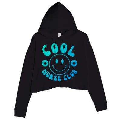 Cute Nurse Cool Nurse Club Groovy Nurse Week Gift Crop Fleece Hoodie