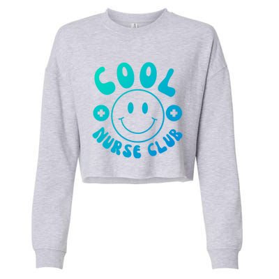 Cute Nurse Cool Nurse Club Groovy Nurse Week Gift Cropped Pullover Crew