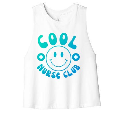 Cute Nurse Cool Nurse Club Groovy Nurse Week Gift Women's Racerback Cropped Tank