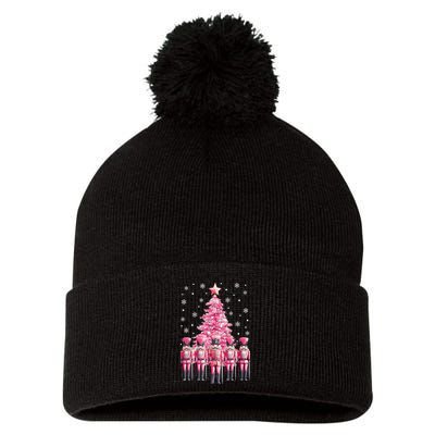 Christmas Nutcracker Christmas Tree Matching Family Pom Pom 12in Knit Beanie
