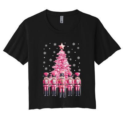 Christmas Nutcracker Christmas Tree Matching Family Crop Top