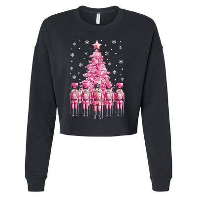 Christmas Nutcracker Christmas Tree Matching Family Cropped Pullover Crew