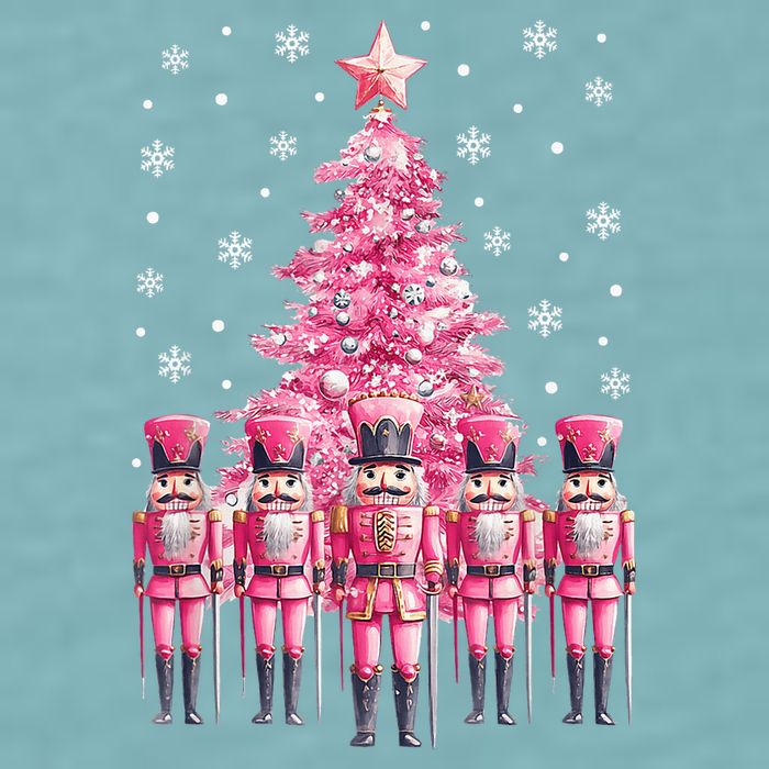 Christmas Nutcracker Christmas Tree Matching Family Sueded Cloud Jersey T-Shirt