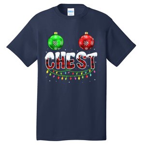 Chest Nuts Christmas Funny Matching Couple Chestnuts Tall T-Shirt