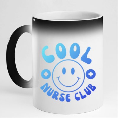 Cute Nurse Cool Nurse Club Groovy Nurse Week Gift 11oz Black Color Changing Mug