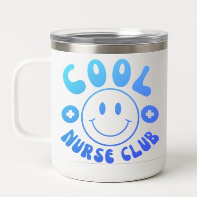 Cute Nurse Cool Nurse Club Groovy Nurse Week Gift 12 oz Stainless Steel Tumbler Cup