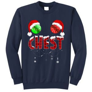 Chest Nuts Christmas Funny Matching Couple Chest Nuts Sweatshirt