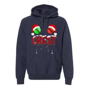 Chest Nuts Christmas Funny Matching Couple Chest Nuts Premium Hoodie