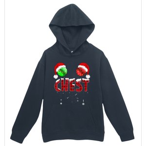 Chest Nuts Christmas Funny Matching Couple Chest Nuts Urban Pullover Hoodie