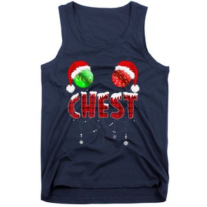 Chest Nuts Christmas Funny Matching Couple Chest Nuts Tank Top