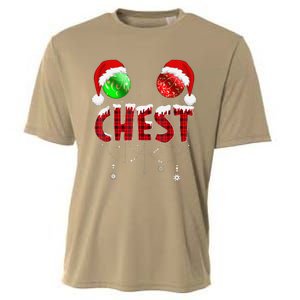 Chest Nuts Christmas Funny Matching Couple Chest Nuts Cooling Performance Crew T-Shirt