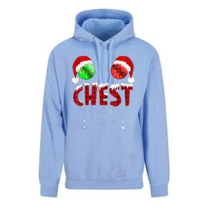 Chest Nuts Christmas Funny Matching Couple Chest Nuts Unisex Surf Hoodie