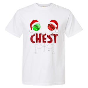 Chest Nuts Christmas Funny Matching Couple Chest Nuts Garment-Dyed Heavyweight T-Shirt