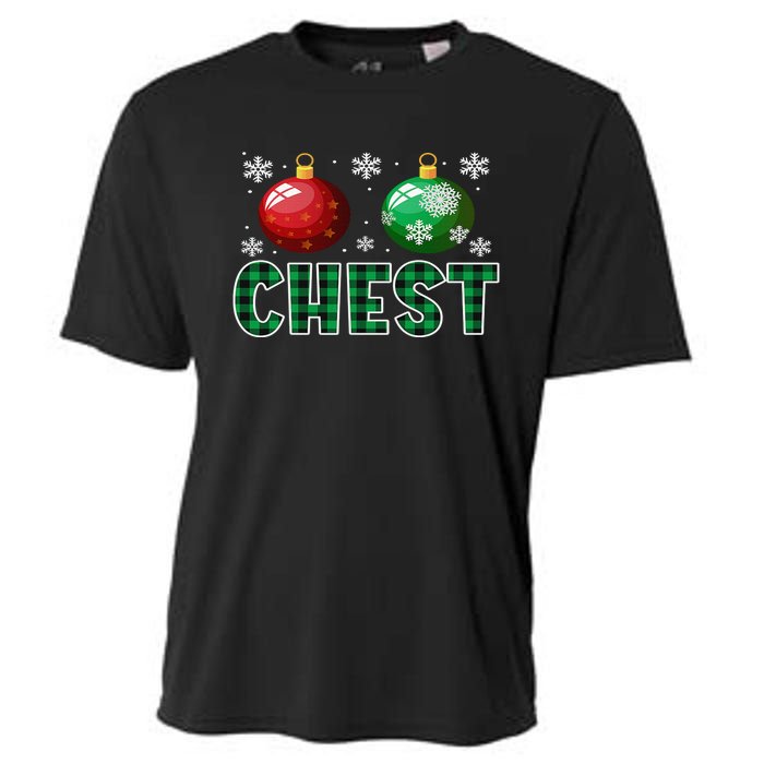 Chest Nuts Christmas Matching Couple Plaid Graphic Chestnuts  Cooling Performance Crew T-Shirt